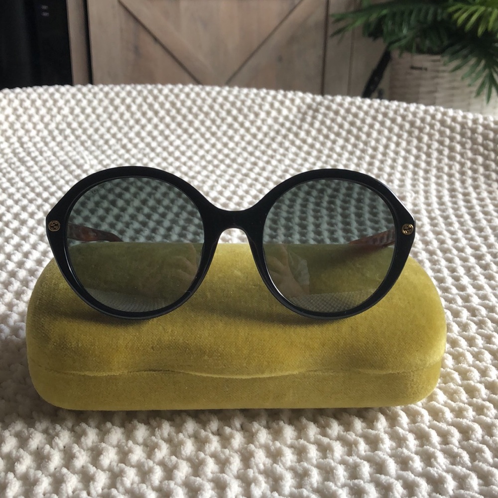 Gucci 55mm Round Sunglasses